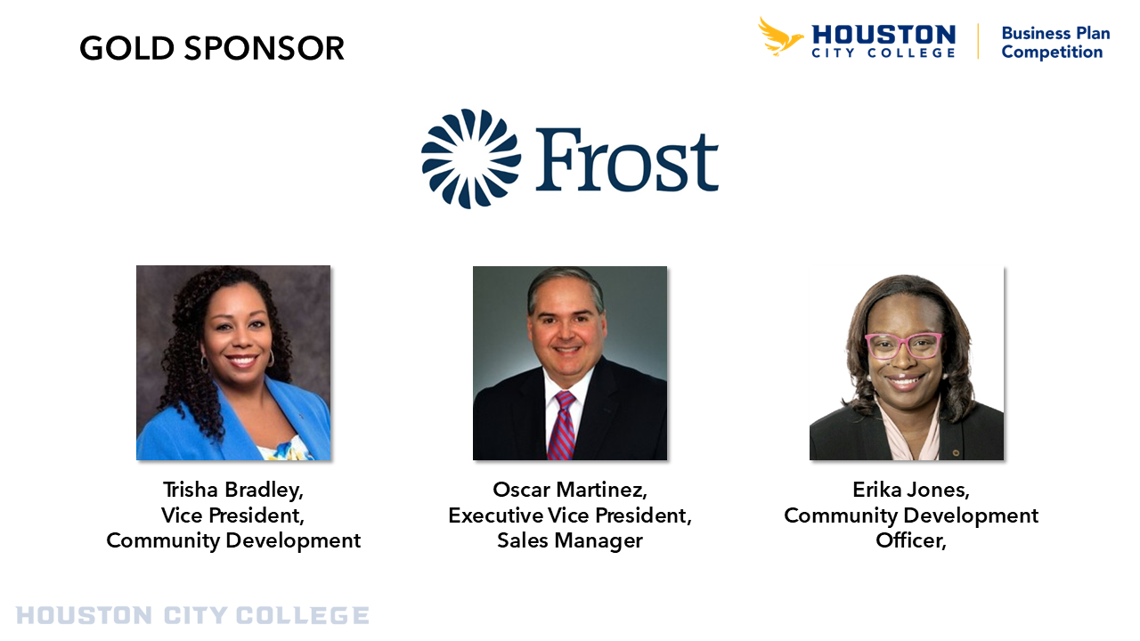 Frost Bank 2026 Business Plan Competition Gold Sponsor
