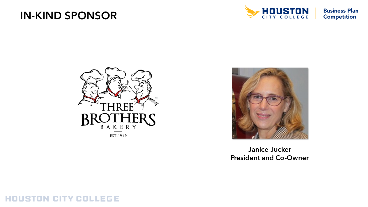 Three Brothers Bakery 2026 Business Plan Competition In-Kind Prize Sponsor