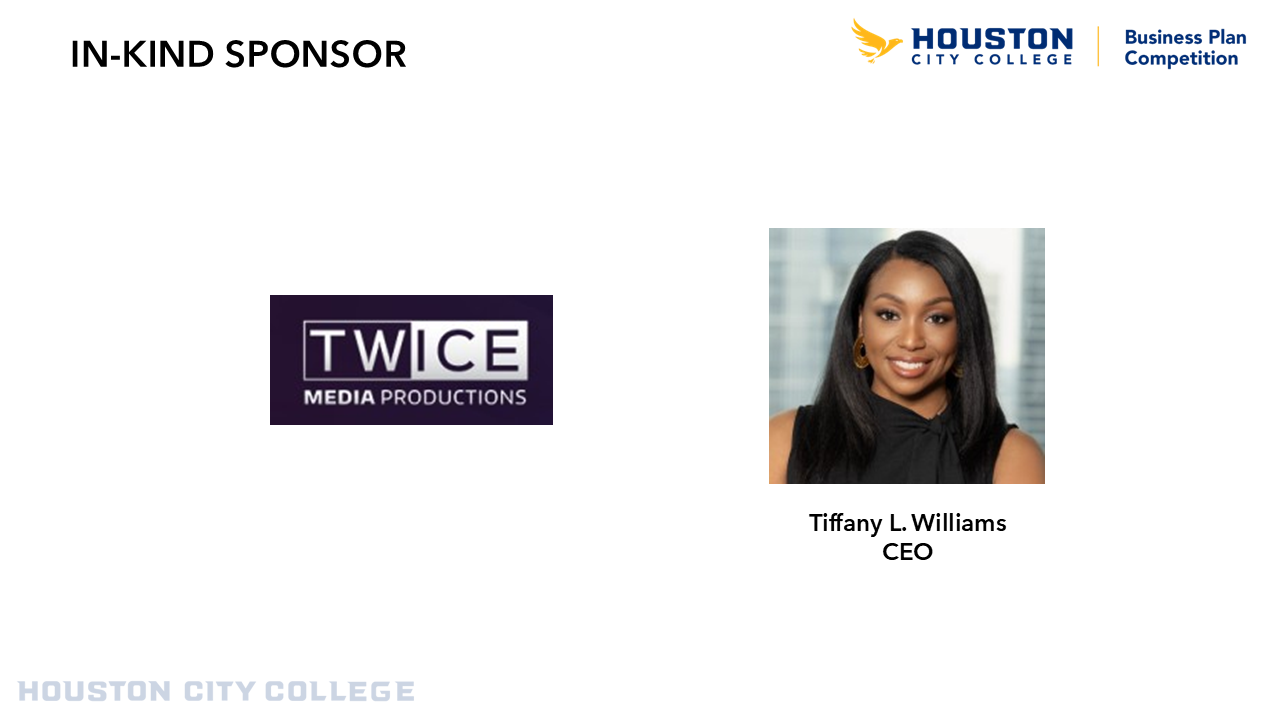 Twice Media Production 2026 Business Plan Competition In-Kind Prize Sponsor