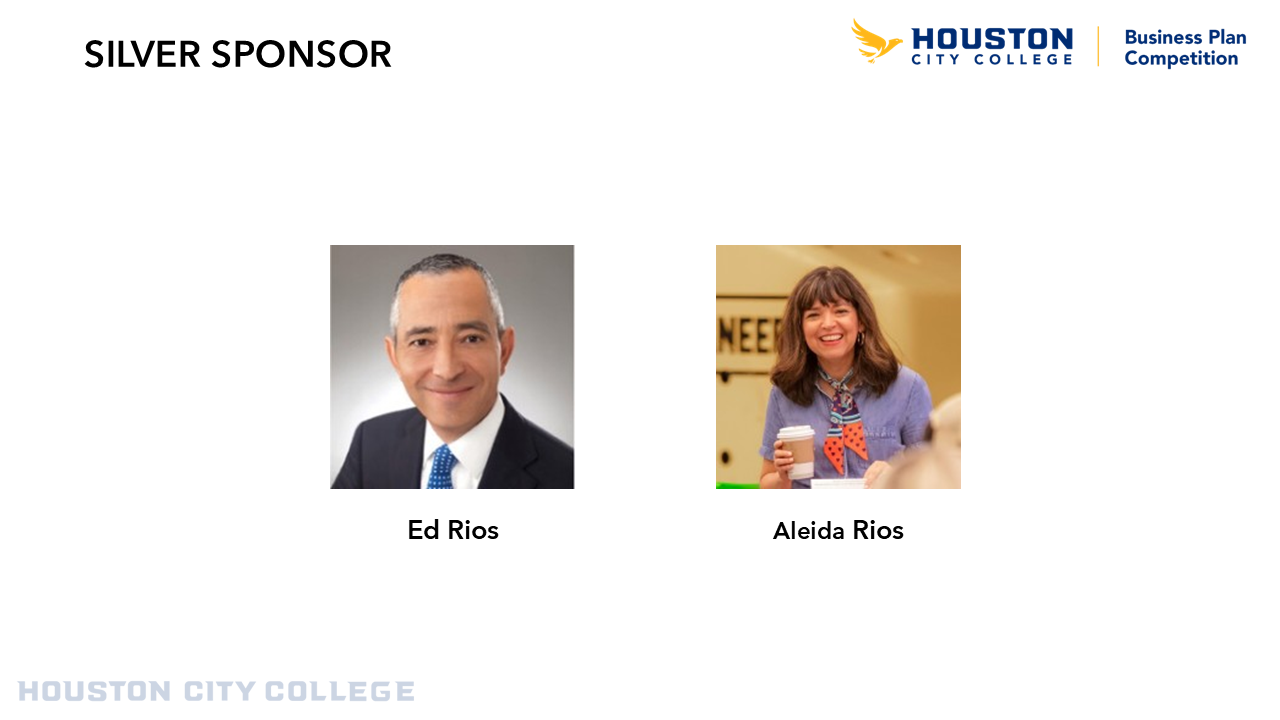 Ed and Aleida Rios 2026 Business Plan Competition Silver Sponsor