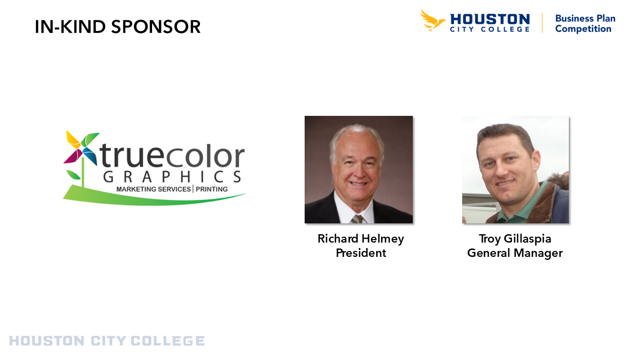 True Color Graphics 2026 Business Plan Competition In-Kind Prize Sponsor